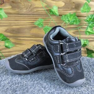 pediped Boys Sneaker Sz T 19 Medium Black Synthetic Hook & Loop‎